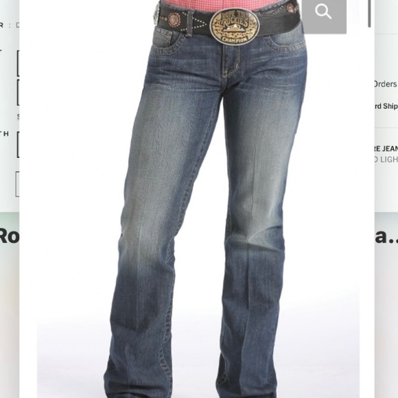 CINCH ADA RELAXED FIT MED STONEWASH RELAXED BOOTCUT JEANS. Sz 11/31 - Picture 3 of 13